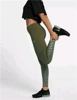 NIKE EPIC LUX FLASH RUNNING TIGHTS WOMEN'S UK XS 'KHAKI' - 856680 395 - XS Regular