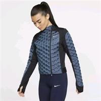 NIKE AEROLOFT RUNNING JACKET WOMEN'S UK XL 'BLEACHED AQUA BLACK'- BV3847 464 - XL Regular