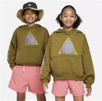 NIKE ACG ICON FLEECE OLDER KIDS' HOODIE UK M 'OVERSIZED FIT' - FB4343 368