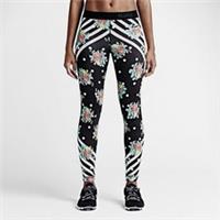 NIKE PRO FLORAL ROS PRINTED TRAINING TIGHTS WOMEN'S UK M - 777871 010 - M Regular