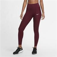 NIKE MID RISE TEXTURED RUNNING TIGHTS WOMEN'S UK S 'DARK BEETROOT' - CU3379 638 - S Regular