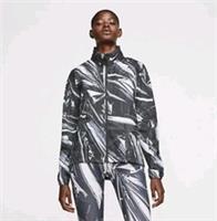 NIKE SHIELD FLASH PRINTED REFLECTIVE RUNNING JACKET WOMEN'S UK M - BV4387 010 - M Regular