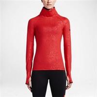 NIKE PRO WARM EMBOSSED VIXEN RAGLAN ZIP TOP WOMEN'S UK M - 685262 696 - M Regular