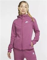 NIKE TECH FLEECE HOODIE WOMEN'S UK S 'MULBERRY ROSE' - BV3455 528 - S Regular