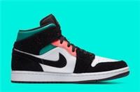 NIKE AIR JORDAN 1 MID SE UK 14 UK 15 'SOUTH BEACH' - 852542 116