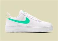 NIKE AIR FORCE 1 '07 WOMEN'S UK 9.5 'WHITE GREEN GLOW' - 315115 164