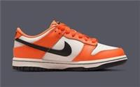 NIKE DUNK LOW GS UK 5 UNISEX 'PHANTOM BLACK ORANGE' - DH9765 003