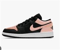 NIKE AIR JORDAN 1 LOW (GS) SIZE UK 5.5 EUR 38.5 (553560 034) BLACK/ARCTIC ORANGE