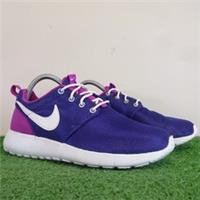 Nike Trainers Size 5 Womens Running Purple Gym Roshe One Sports Shoes Lace Up