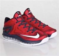 NIKE MAX LEBRON XI LOW UK 8.5 'INDEPENDENCE DAY' - 642849 614