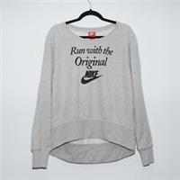 BNWT Nike Grey Sweatshirt L | Run With The Original Slogan Pullover Jumper