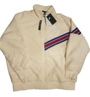 NIKE FULL ZIP SHERPA TRACK JACKET SIZE S (BV3040 115) MUSLIN LOOSE FIT - S Regular