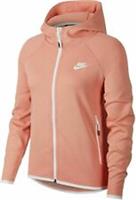 NIKE TECH FLEECE HOODIE CAPE SIZE M (BV7565 606) ECHO PINK - M Regular