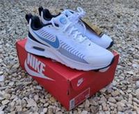 Nike Air Max Nuaxis Trainers Size UK10 White University Blue Obsidian