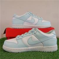 Nike Trainers Size 2 Women's Dunk Low Retro Glacier Blue White Running Shoes