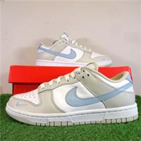 Nike Trainers Womens UK 4 Womens Grey Leather Dunk Low Comfort Running Shoes