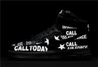 NIKE AIR FORCE 1 HIGH '07 PRM ,,Toll Free'' SIZE UK 6.5 EUR 40.5 (CU1414 001)