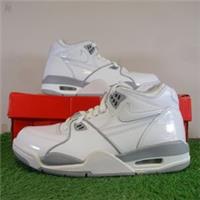 NIKE Trainers Size 5 Womens White Grey Air Flight 89 Lace Up Basketball Shoes