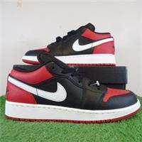 Nike Trainers Womens Size 5.5 Air Jordan 1 Low Alternate Bred Toe Black Red Shoe