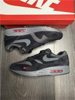 Nike Air Max 1 Bred Black Red Mini Swoosh FV6910-001 Mens UK 11