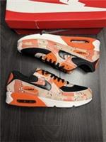 Nike Air Max 90 Premium Camo Bio Beige Safety Orange IF1721-201 Mens UK 9.5