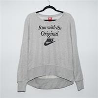 BNWT Nike Grey Sweatshirt L | Run With The Original Slogan Pullover Jumper