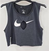 NEW* The Nike T dri fit pro t black t-shirt crop top UK XL  2160 - XL Regular