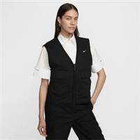 NIKE SPORTSWEAR ESSENTIAL LOOSE WOVEN CARGO GILET SIZE S (FV6310 010) BLACK - S Regular