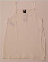 NIKE Womens Cami Top UK 18 XL Off White Cotton BP14 - XL Regular