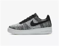 Nike Air Force 1 Flyknit 2.0 GS UK 3 EUR 35 CM 22.5 Black White BV0063-001 New