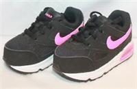 KIDS NIKE AIR MAX IVO BLACK PINK TRAINER 580372-060