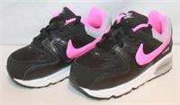 KIDS NIKE AIR MAX COMMAND BLACK PINK TRAINER 412232-065