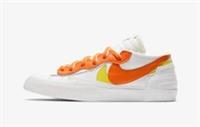 Nike Blazer Low SACAI UK 10.5 EUR 45.5 White Magma Orange DD1877 100