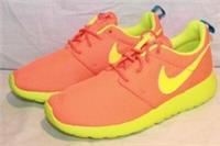 JUNIOR NIKE ROSHE RUN ORANGE YELLOW TRAINERS 599728-801