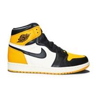 Mens Nike Air Jordan 1 Retro High OG Taxi - 555088 711 -Taxi Black Sail