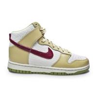Womens Nike Dunk High - DX8956 001 - Light Bone Dark Beetroot