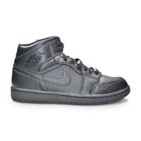 Mens Nike Air Jordan 1 Mid - 554724 093 - Black