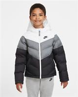 Nike Sportswear Old Kids Synthetic-Fill Jacket White Grey Navy CU9157 103
