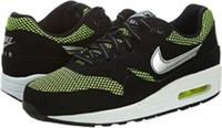 JUNIORS NIKE AIR MAX 1 REPTILE BLACK GREEN TRAINER 631747-001