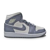 Womens Nike Air Jordan 1 Mid - BQ6472 115 - Sail Stealth White
