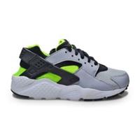 Nike Air Huarache Run (GS) - 654275 015 - Wolf Grey Electric Green