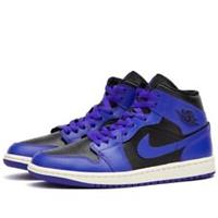 Nike Air Jordan 1 Mid Womens Trainers UK Size 2.5 EUR 35.5 BQ6472 051 Concord