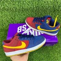 NIKE SB DUNK LOW BARCELONA SIZE UK 5.5 PRO NAVY RED SUEDE DJ0606-400