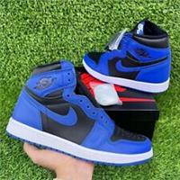 NIKE AIR JORDAN 1 RETRO HIGH DARK MARINA BLUE TRAINERS SIZE UK 8.5 555088-404