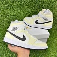NIKE AIR JORDAN 1 MID COCONUT MILK TRAINERS SIZE UK 6.5 BQ6472-121
