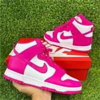 NIKE DUNK HIGH PRIME PINK TRAINERS SIZE UK 4.5 DD1869-110