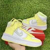 NIKE DUNK HIGH UP PHOTON DUST TRAINERS SIZE UK 6 DH3718-105 CITRON TINT YELLOW