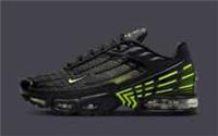 Air Max Plus 3 GS UK 4/5/5.5 EUR 36.5/38/38.5 Black Volt Wolf FB8026 001