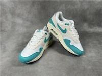Nike Air Max 1 Womens Trainers - White / Dusty Cactus - Size UK 4.5 🌵