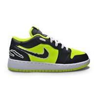 Juniors Nike Air Jordan 1 Low SE (GS) - DX6666 701 - Volt Black "Black Cats"